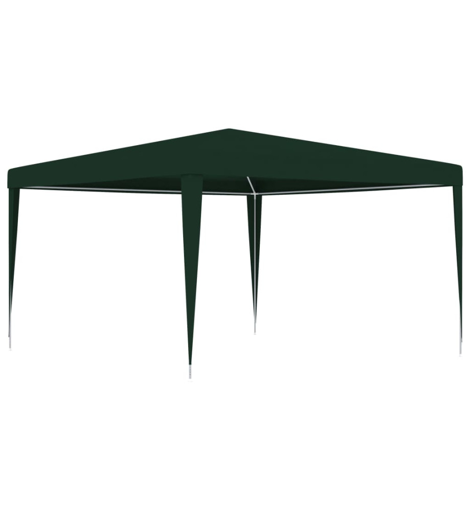 Tente de réception professionnelle 4x4 m Vert 90 g/m²
