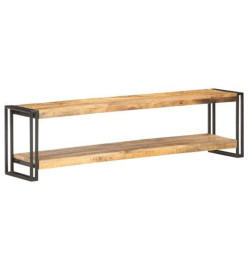 Meuble TV 150x30x40 cm Bois de manguier brut