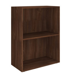 Bibliothèque Aggloméré 60x31x78 cm Chêne marron