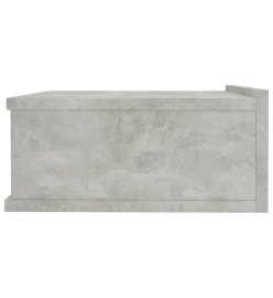 Table de chevet flottante Gris béton 40x30x15 cm Aggloméré