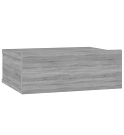 Table de chevet flottante Sonoma gris 40x30x15 cm