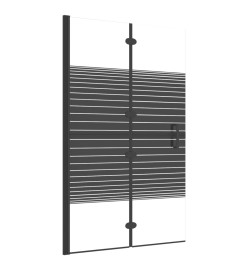 Cabine de douche pliable ESG 80x140 cm Noir