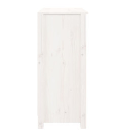 Buffet Blanc 70x35x80 cm Bois massif de pin