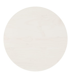 Dessus de table Blanc Ø40x2,5 cm Bois de pin massif