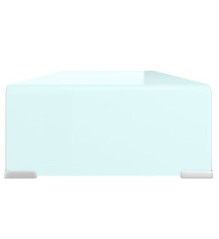 Meuble TV/Support pour moniteur 80x30x13 cm verre vert