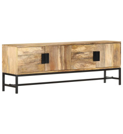 Meuble TV 140x30x50 cm Bois massif de manguier