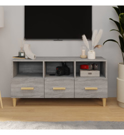 Meuble TV Sonoma gris 102x36x50 cm Bois d'ingénierie