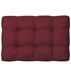 Coussins de canapé palette 7 pcs Rouge bordeaux