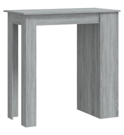 Table de bar avec rangement Sonoma gris 102x50x103,5 cm