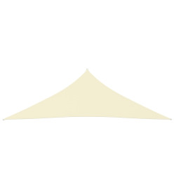 Voile de parasol Tissu Oxford triangulaire 5x5x6 m Crème