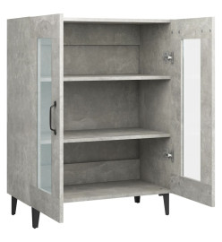 Buffet gris béton 69,5x34x90 cm bois d'ingénierie