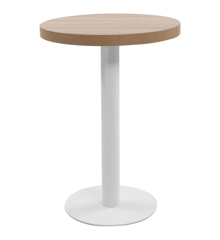 Table de bistro Marron clair 60 cm MDF