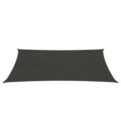 Voile d'ombrage 160 g/m² Anthracite 2,5x4,5 m PEHD