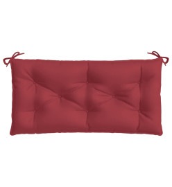 Coussin de banc de jardin rouge bordeaux 100x50x7 cm