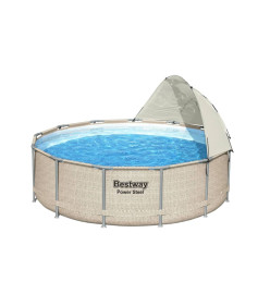 Bestway Auvent de piscine hors sol Blanc