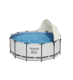 Bestway Auvent de piscine hors sol Blanc