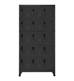 Armoire à casiers Anthracite 90x40x180 cm Acier