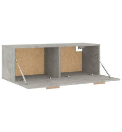 Armoire murale Gris béton 100x36,5x35 cm Bois d'ingénierie