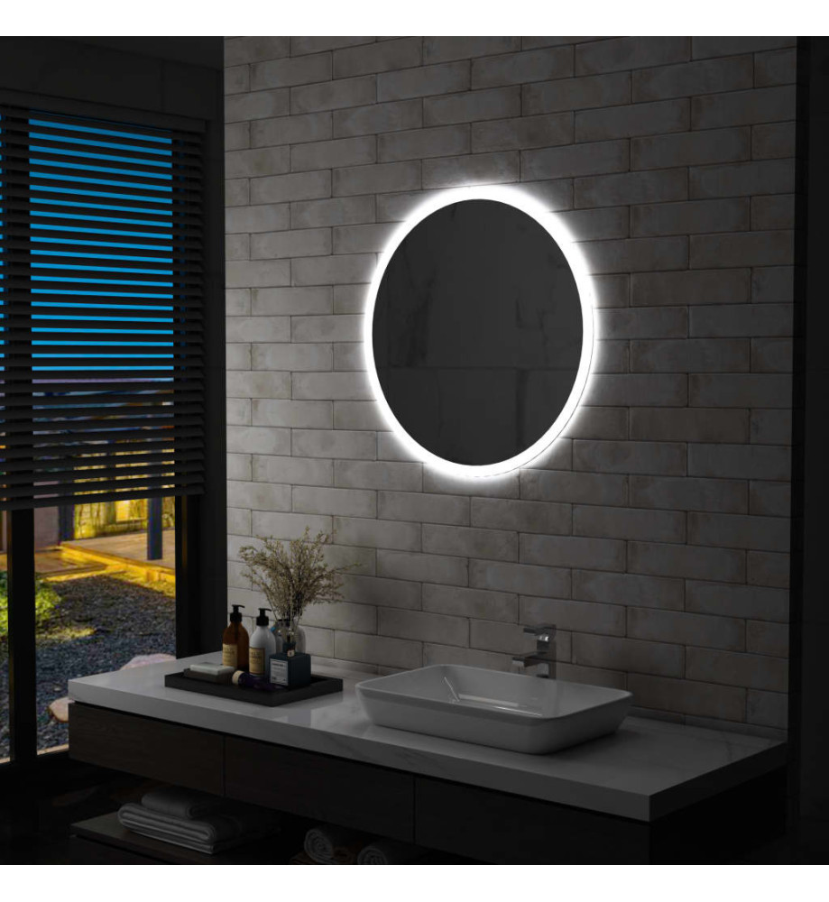 Miroir à LED pour salle de bain 70 cm