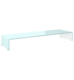 Meuble TV/Support pour moniteur 100x30x13 cm verre vert