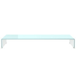 Meuble TV/Support pour moniteur 100x30x13 cm verre vert