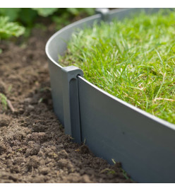 Nature Ensemble de bordure de jardin avec pointes gris