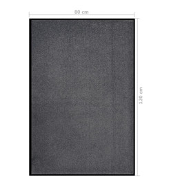 Paillasson Anthracite 80x120 cm