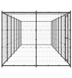 Chenil extérieur Acier avec toit 16,94 m²