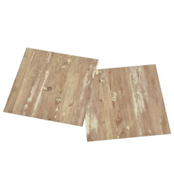 Planches de plancher autoadhésives 55 pcs PVC 5,11 m² Marron