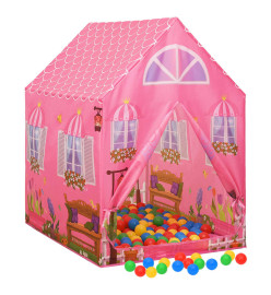 Tente de jeu pour enfants Rose 69x94x104 cm