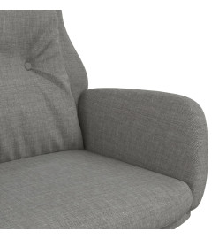 Chaise de relaxation Gris clair Tissu