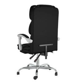 Fauteuil inclinable de bureau Noir Similicuir