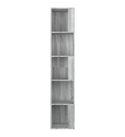 Armoire d'angle Sonoma gris 33x33x164,5 cm Bois d'ingénierie