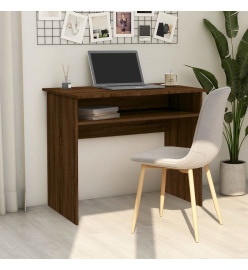 Bureau Chêne marron 90x50x74 cm Bois d'ingénierie