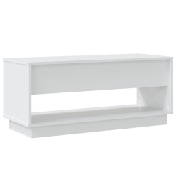 Meuble TV Blanc 102x41x44 cm Aggloméré