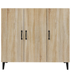 Buffet chêne sonoma 90x34x80 cm bois d'ingénierie