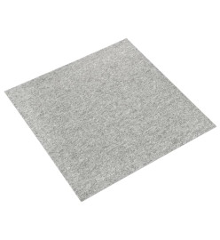 Dalles de tapis de sol 20 pcs 5 m² 50x50 cm Gris clair