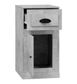 Armoire latérale avec tiroir gris béton 40x50x75 cm