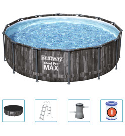 Bestway Ensemble de piscine ronde Steel Pro MAX 427x107 cm