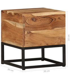 Table d'appoint 30x30x33 cm Bois d'acacia massif