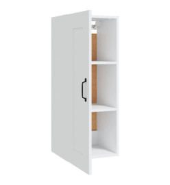 Armoire suspendue Blanc 35x34x90 cm Bois d'ingénierie