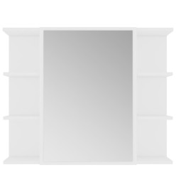 Ensemble de meubles de salle de bain 3 pcs Blanc Aggloméré