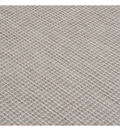 Tapis à tissage plat d'extérieur 80x250 cm Taupe