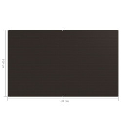 Tapis de tente 300x500 cm Marron