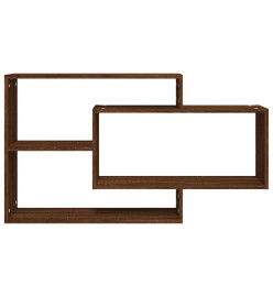 Étagère murale Chêne marron 104x20x58,5 cm Bois ingénierie