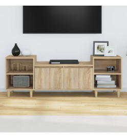 Meuble TV Chêne sonoma 160x35x55 cm Bois d'ingénierie