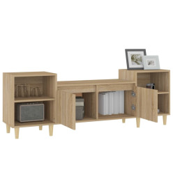 Meuble TV Chêne sonoma 160x35x55 cm Bois d'ingénierie