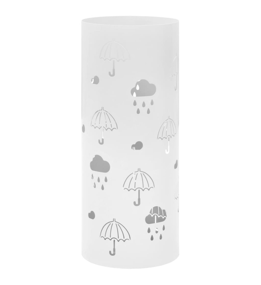 Porte-parapluie Design Parapluies Acier Blanc