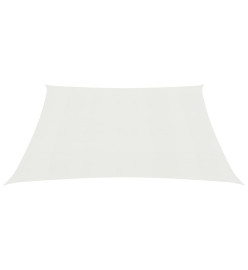 Voile d'ombrage 160 g/m² Blanc 3x3 m PEHD