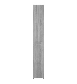 Armoire de bain sonoma gris 25x26,5x170 cm bois d'ingénierie